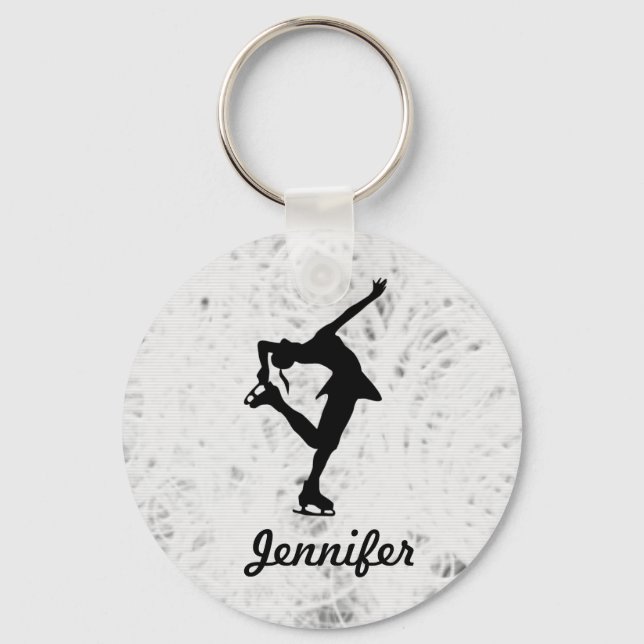 Chaveiro Figura Skater Girl & Name Key Chain (gelo) (Frente)