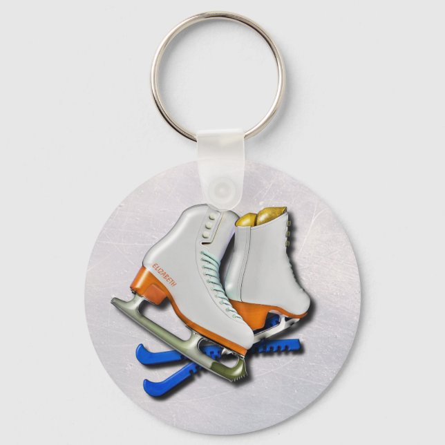 Chaveiro Figura Skates E Skates Guardas Com Seu Nome (Frente)