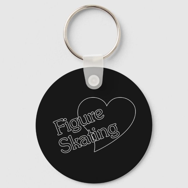 Chaveiro Figura Skating Heart/Love (Frente)