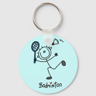 Chaveiro Figura t-shirt e presentes da vara do Badminton