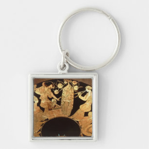 Chaveiro Figura vermelha kylix do sótão que descreve