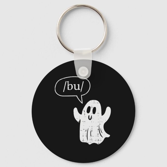 Chaveiro Figurino da Fala de Halloween Ghost Bu Boo (Frente)