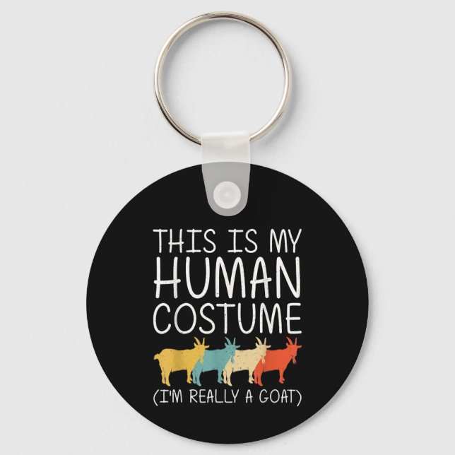 Chaveiro Figurino Humano de Goat Halloween (Frente)
