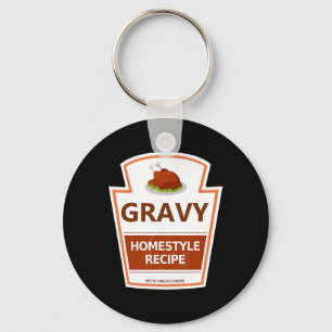 Chaveiro Figurino preguiçoso Ação de Graças Gravy Jar