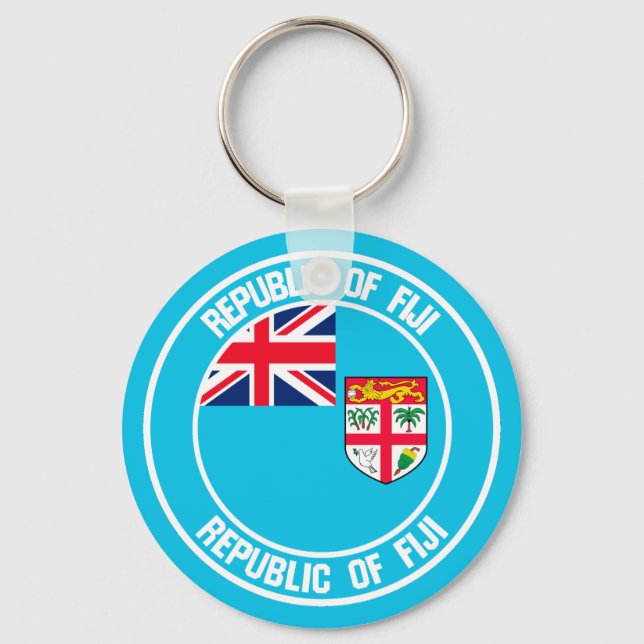 Chaveiro Fiji Round Emblem (Frente)