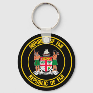 Chaveiro Fiji Round Emblem
