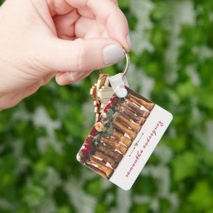Chaveiro Fila de Raízes com Flores
