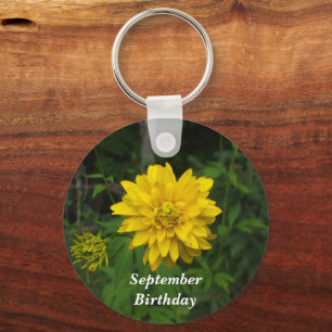 Chaveiro Filha de setembro, aniversário do Bonito Marigold