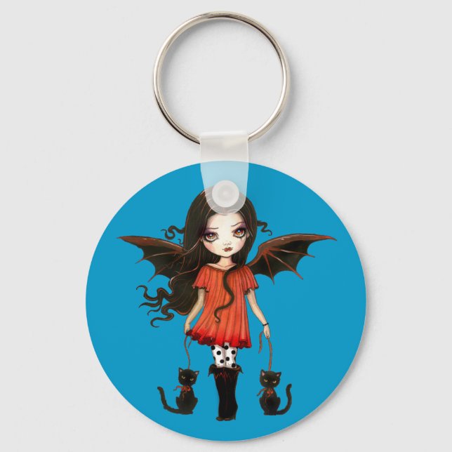 Chaveiro Filho do Halloween Amuleto de Vampiro Fofo (Frente)
