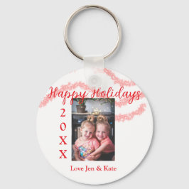 Chaveiro Filhos da família das crianças reluzentes vermelho