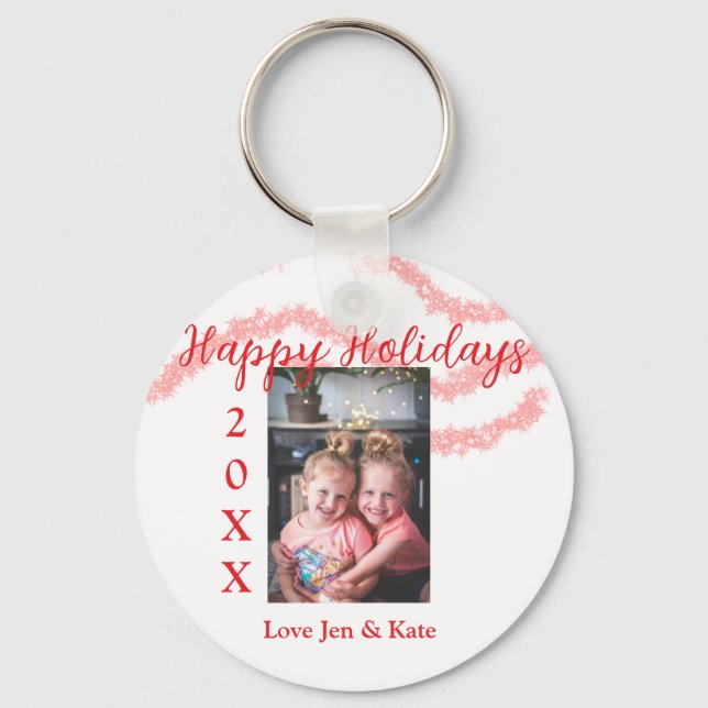 Chaveiro Filhos da família das crianças reluzentes vermelho (Frente)