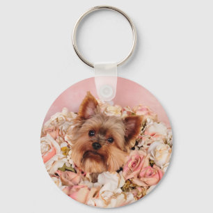 Chaveiro Filhote de cachorro da flor