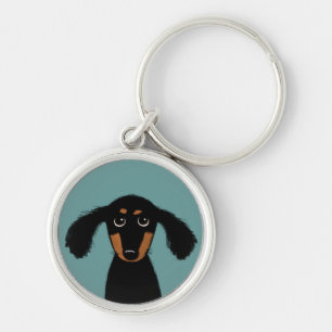 Chaveiro Filhote de Dachshund de Pelo Longo
