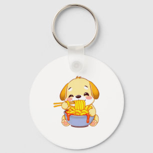 Chaveiro Filhote de Golden Retriever feliz lambendo Rabokki