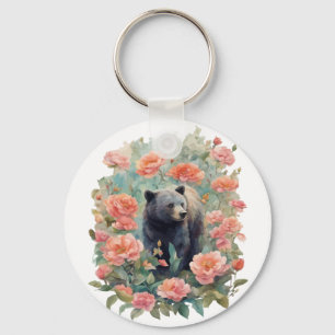 Chaveiro Filhote de Urso Negro do Alabama Cercado por Camél