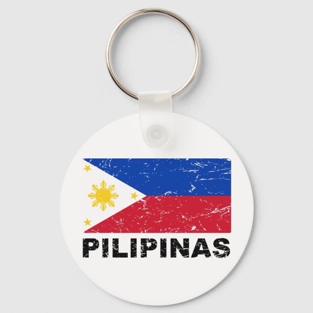 Chaveiro Filipinas Flag Vintage (Frente)