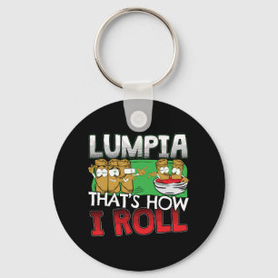 Chaveiro Filipino Lumpia Comida Cartoon