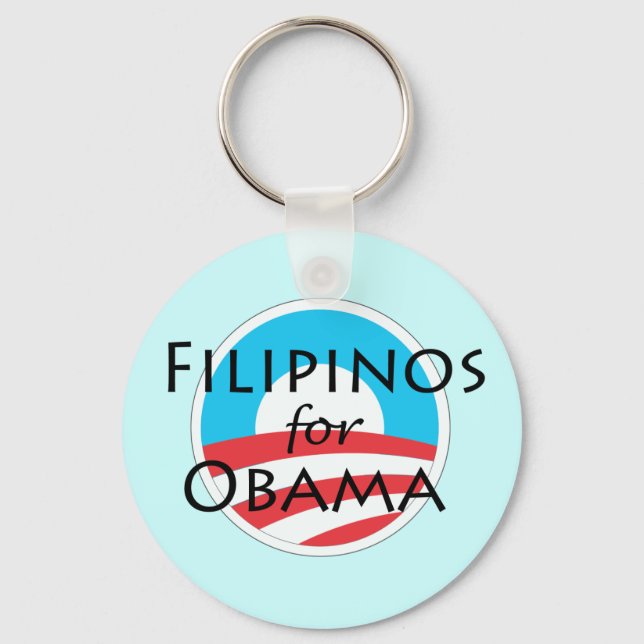 Chaveiro Filipinos por Obama (Frente)
