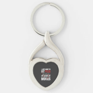 Chaveiro Filmes de Terror de Pizza Design de Halloween_1