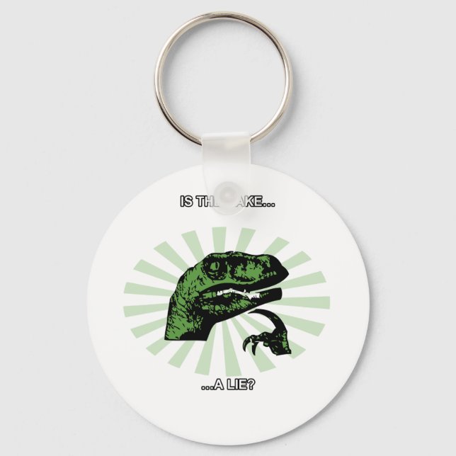 Chaveiro Filosoraptor Bolos e mentiras (Frente)