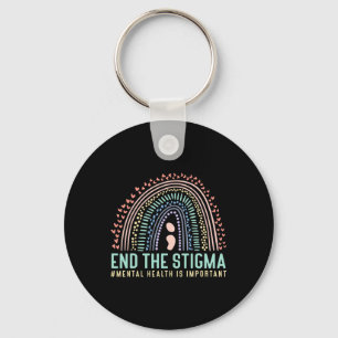Chaveiro Fim A Saúde Mental Estigma É Importante O Arco-Íri
