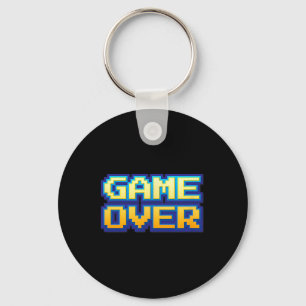 Chaveiro Fim de Jogo Vintage Retro Video Game Arcade 80s 90