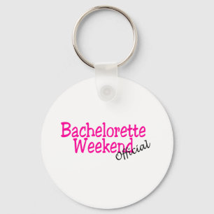 Chaveiro Fim de semana de Bachelorette (oficial/rosa)