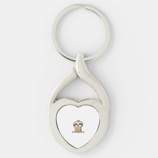 Chaveiro Fim de Sloth de Chibi Bonito � Engraçado Kawaii Gy (Frente)