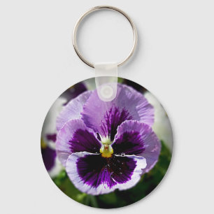 Chaveiro Fim roxo do amor perfeito acima