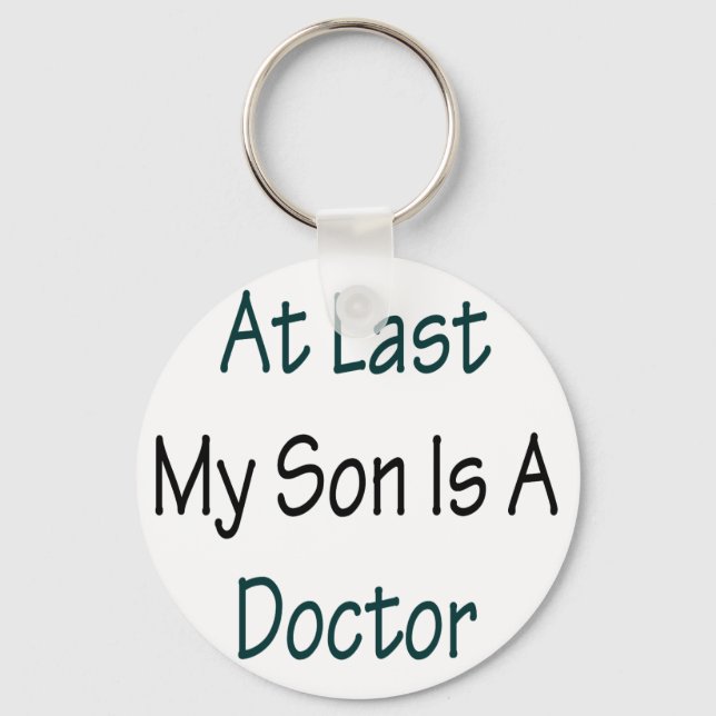 Chaveiro Finalmente Meu Filho É Médico (Frente)
