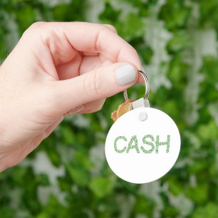 Chaveiro Finanças Verdes da Palavra Dinheiro