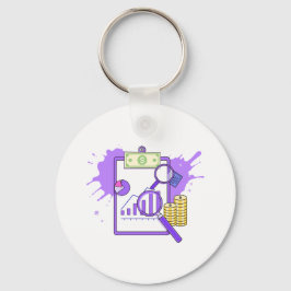 Chaveiro Financial Analysis Report Money Magnifying Glass