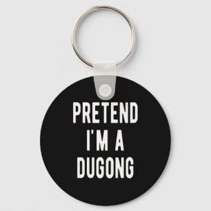 Chaveiro Fingir Que Eu Sou Um Traje De Peixe-Boi Dugongo An