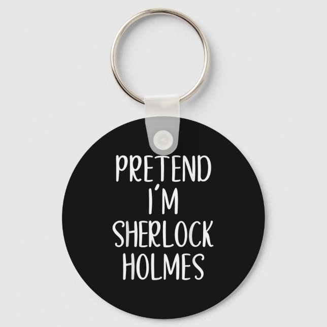 Chaveiro Fingir que sou Sherlock Holmes Fácil Figurino Hall (Frente)