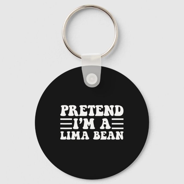 Chaveiro Fingir que sou um bean Lima - Dia de as Bruxas eng (Frente)