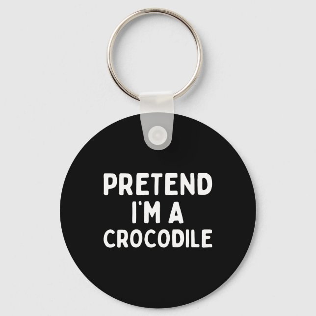 Chaveiro Fingir que sou um crocodilo Diversão Lpreguiçosa d (Frente)