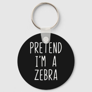 Chaveiro Fingir que sou um falso de Zebra no Dia das Bruxas