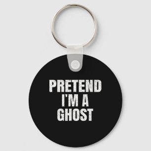 Chaveiro Fingir que sou um fantasma da família de Halloween