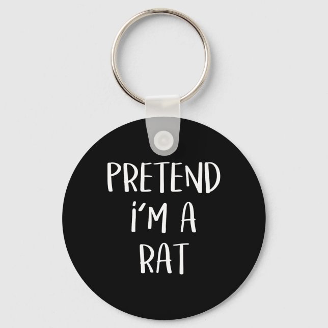 Chaveiro Fingir que sou um Rato de Festas de Ratos (Frente)