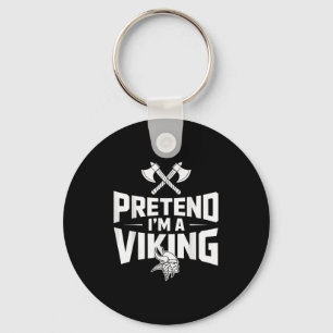 Chaveiro Fingir que sou uma fantasia de Halloween viking