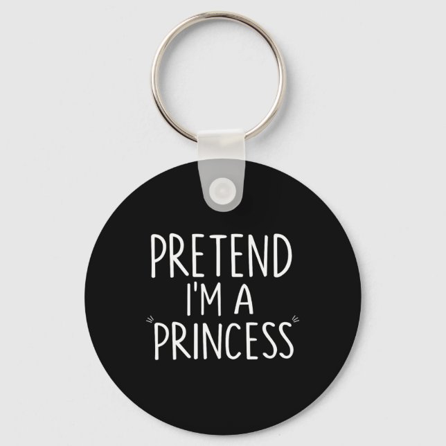 Chaveiro Fingir que sou uma princesa falso Halloween Engraç (Frente)