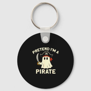 Chaveiro Fingir um pirata fantasia engraçada de fantasma de