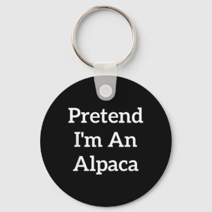 Chaveiro Fingir Uma Fantasia De Alpaca Preguiçoso Divertido