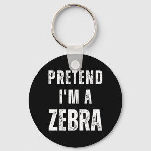 Chaveiro Fingir uma Fantasia de Zebra Combinando Funny Hall