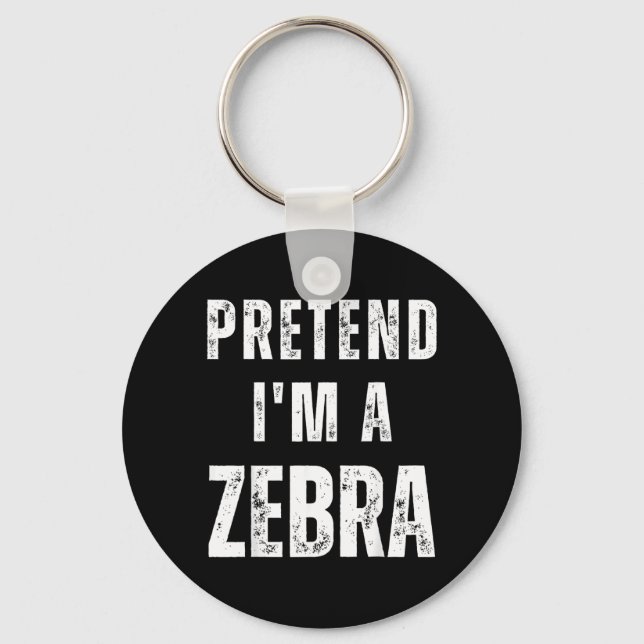 Chaveiro Fingir uma Fantasia de Zebra Combinando Funny Hall (Frente)