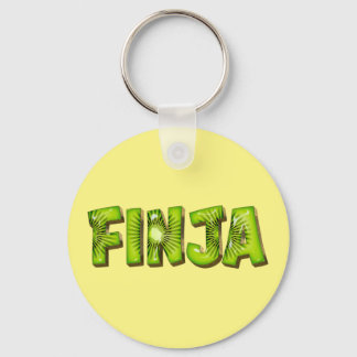 Chaveiro Finja Name Kiwi Design Schlüsselanhänger