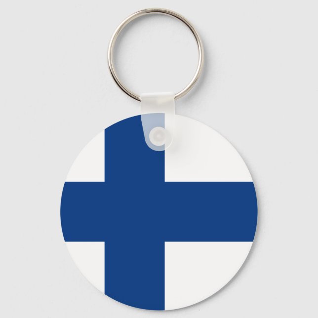 Chaveiro Finland Flag (Frente)