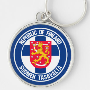 Chaveiro Finlândia Round Emblem