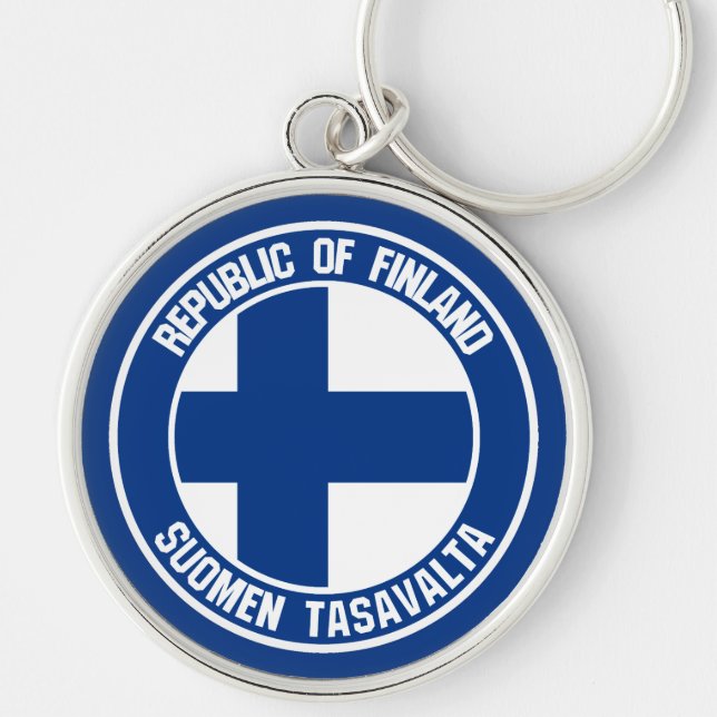 Chaveiro Finlândia Round Emblem (Frente)