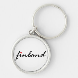 Chaveiro Finlândia Suomi. Eu amo a Finlândia
